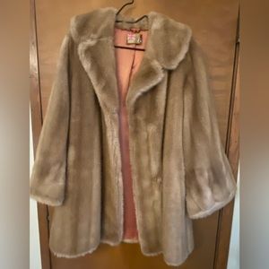Tissavel of France Faux Fur Coat
